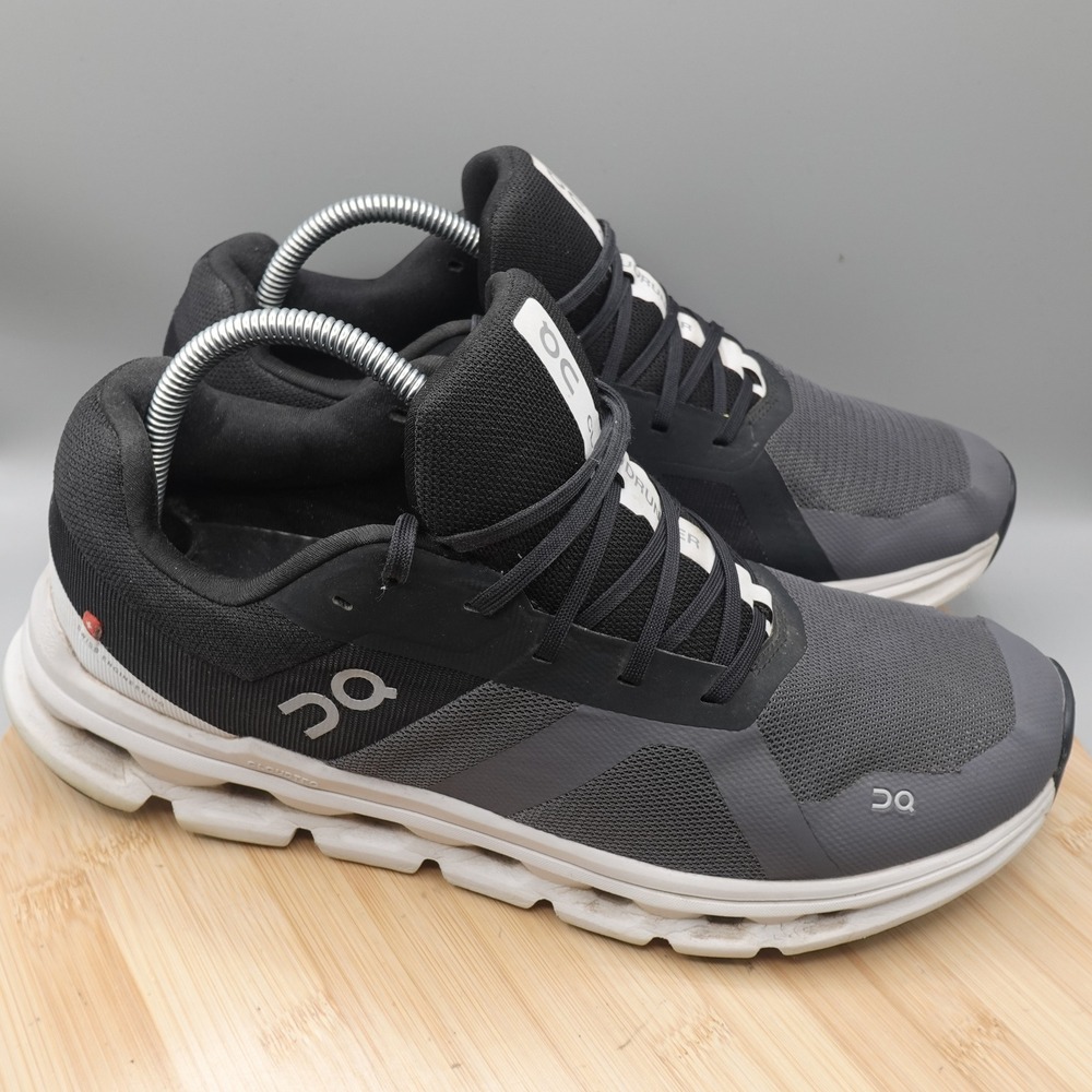 On Cloudrunner Mens 10 Wide 2E Eclipse Black Grey… - image 5